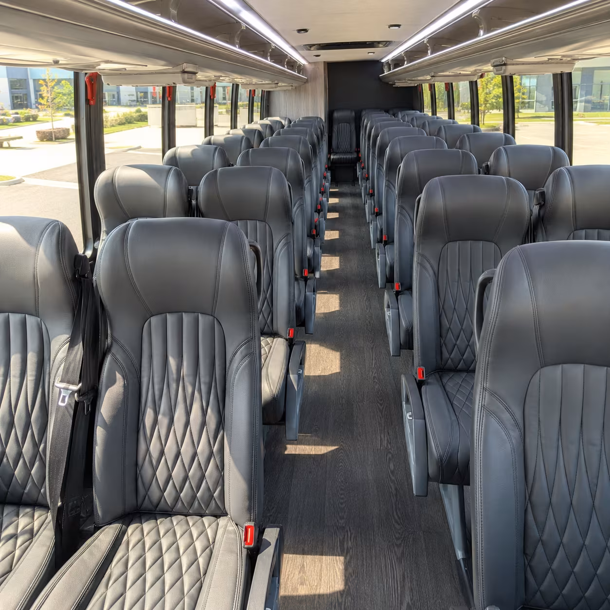 cape coral 28 passenger minibus interior