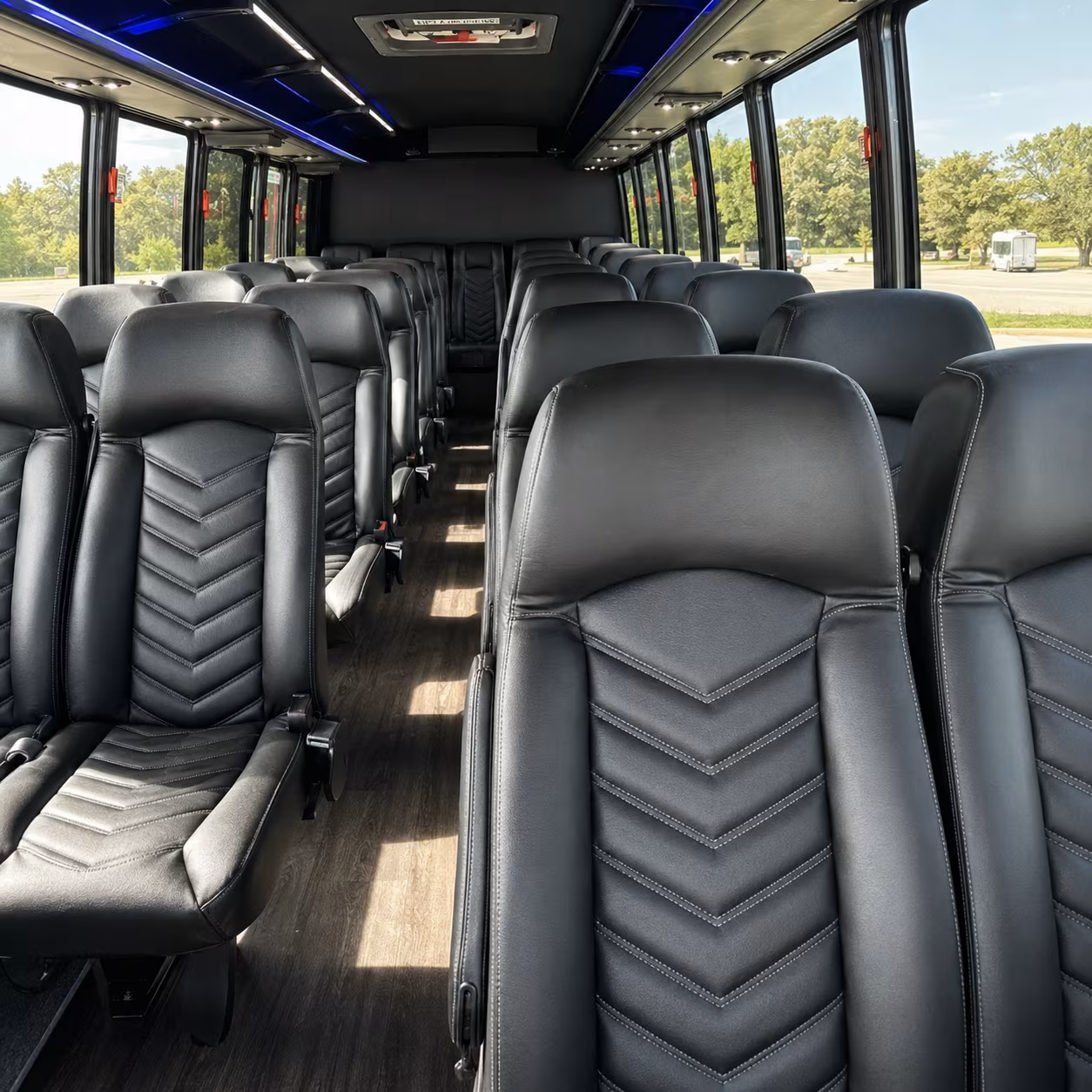 cape coral 30 passenger minibus inside