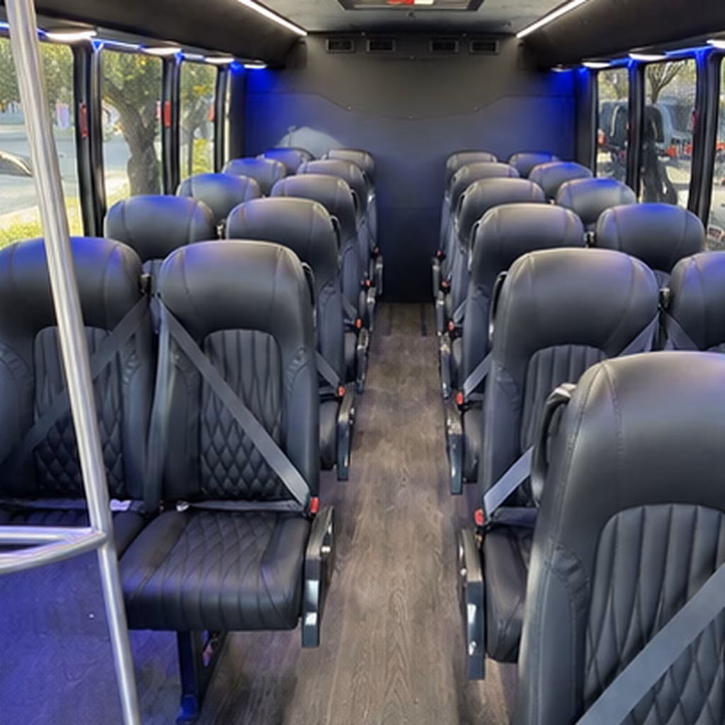 cape coral 35 passenger minibus inside