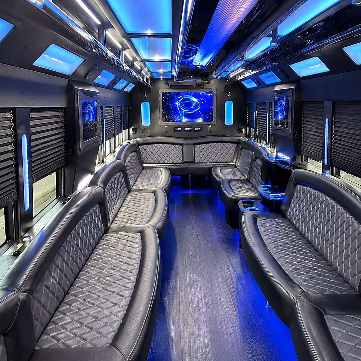 cape coral party bus rental interior